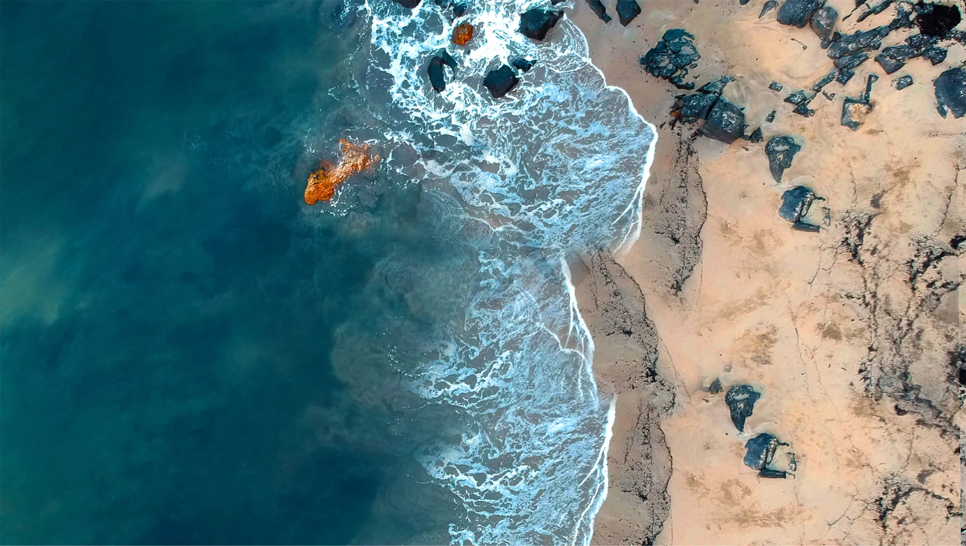 Concept image of water and sand