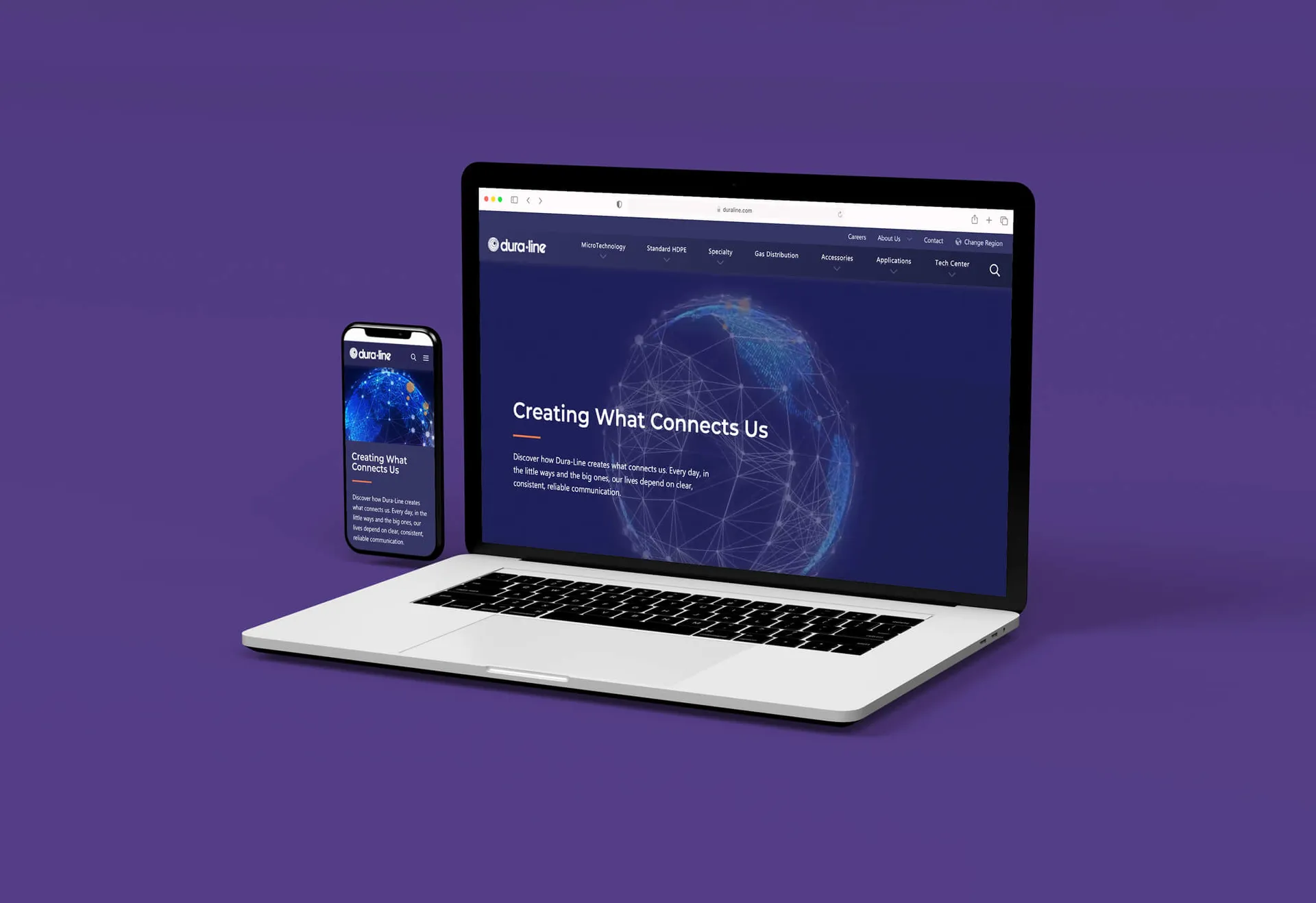 Mockup duraline website